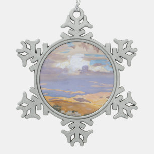 From Jerusalem Snowflake Pewter Christmas Ornament
