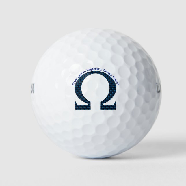 From Last to Legendary: Omega Power! Golf Balls (Front)