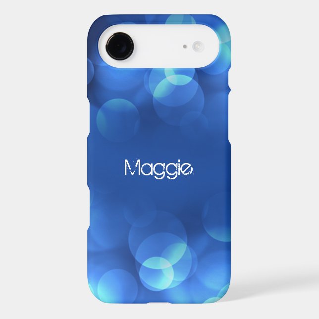 From Lucy: MODERN LIGHT BUBBLES | Personalised Case-Mate iPhone Case (Back)