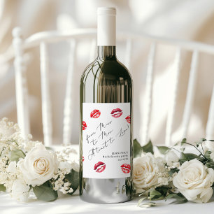 From Miss to Mrs Bachelorette party Wine Label