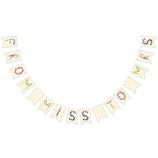 From miss to mrs - boho floral bunting  (All)