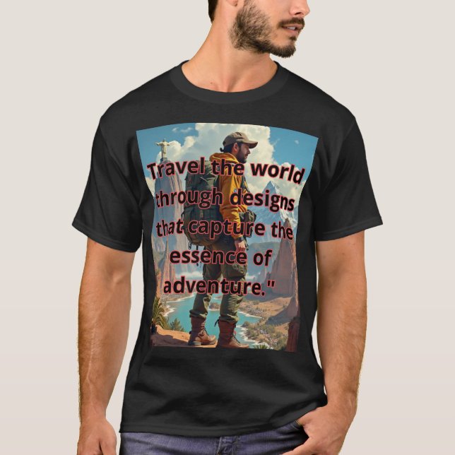 "From mountains to oceans, our prints celebrate th T-Shirt (Front)