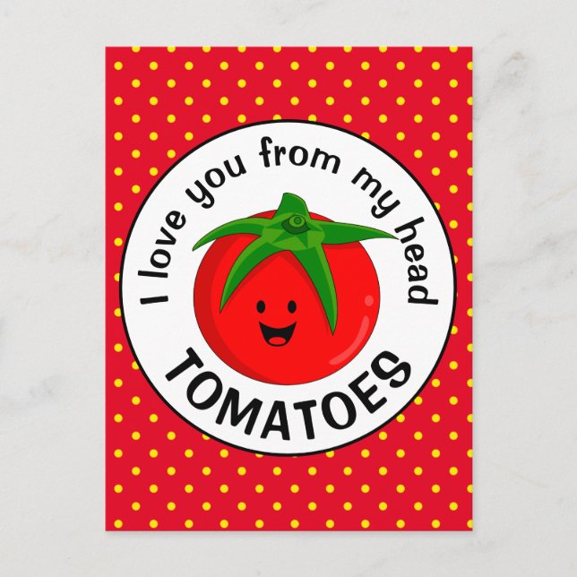 From My Head Tomatoes Postcard (Front)