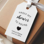 From My Shower To Yours Bridal Shower Soap Favour Gift Tags<br><div class="desc">These adorable tags are the perfect bridal shower favour gift tag. Just tie to any soap,  bath wash,  or shower accessory. Please contact me if you need a colour change.</div>