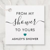 From My Shower To Yours, Bridal Shower Teal