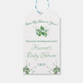 From My Shower to Yours! Sweet Pea Favour Gift Tags