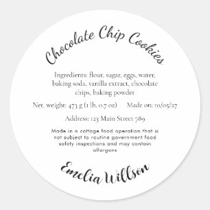 From my small kitchen Cottage Law Cookie Label