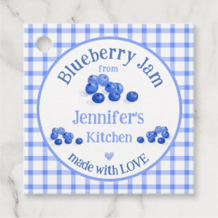 From NAME Kitchen with Love Blueberry Blue Check S Favour Tags