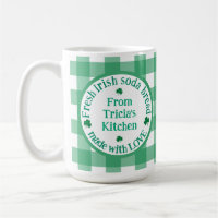 From NAME Kitchen with Love Irish Green Check