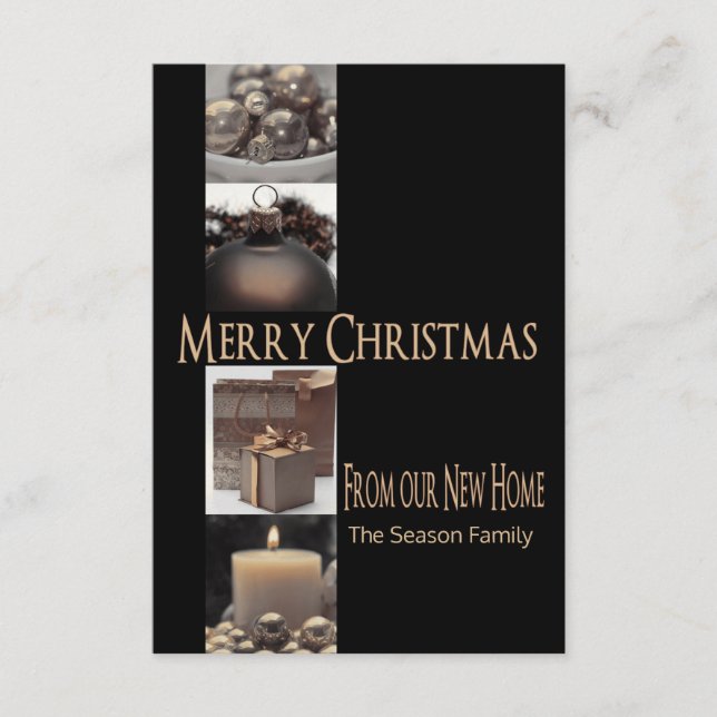 From New Home Christmas collage Enclosure Card (Front)