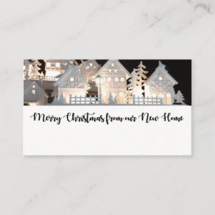 From New Home Illuminated Christmas Houses Enclosure Card