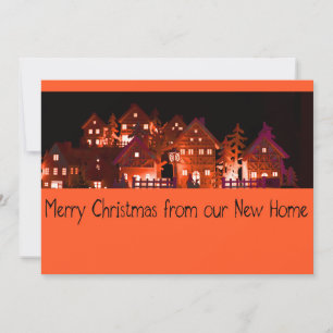 From New Home Illuminated Christmas Houses Invitation