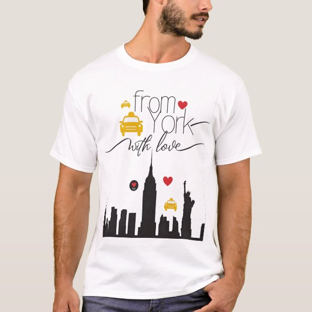 From New York, with Love – Classic Black Edition T-Shirt (Front)