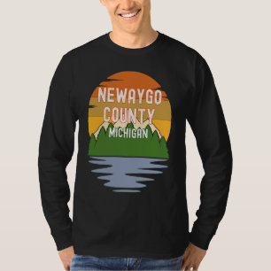 From Newaygo County Michigan Vintage Sunset T-Shirt