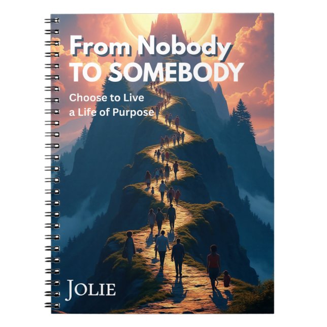 From Nobody to Somebody Personalised Examination Notebook (Front)