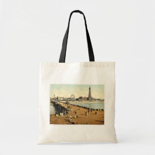 From North Pier, Blackpool, England vintage Photoc Tote Bag