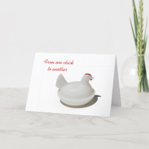 From one chick to another card