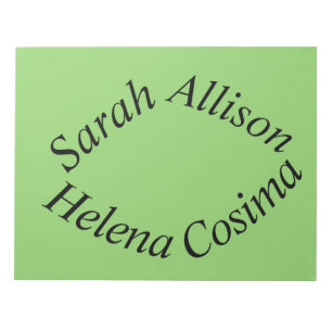 from Orphan Black sarah,Allison,Helena and Cosima Notepad