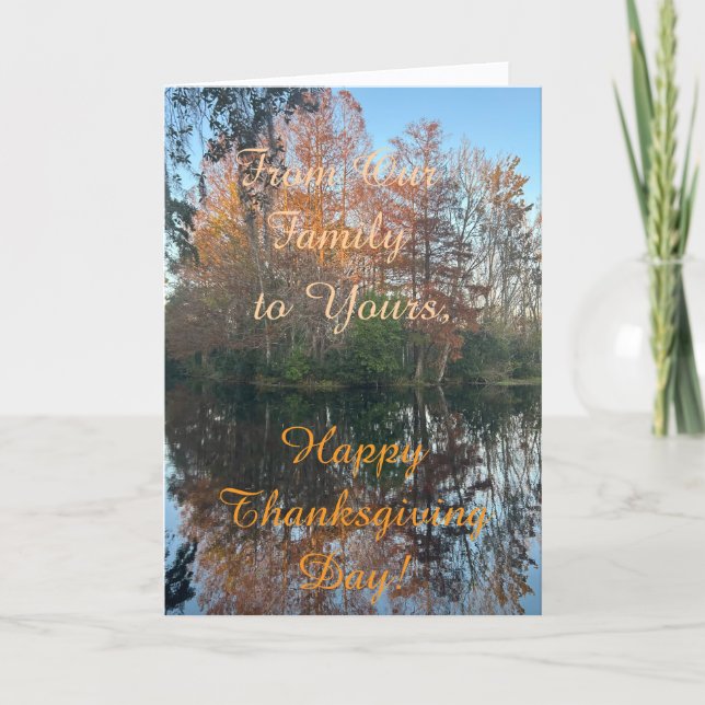 From Our Family to Yours, Thanksgiving Card (Front)