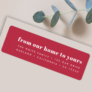 From our home to yours   Modern Minimalist Red