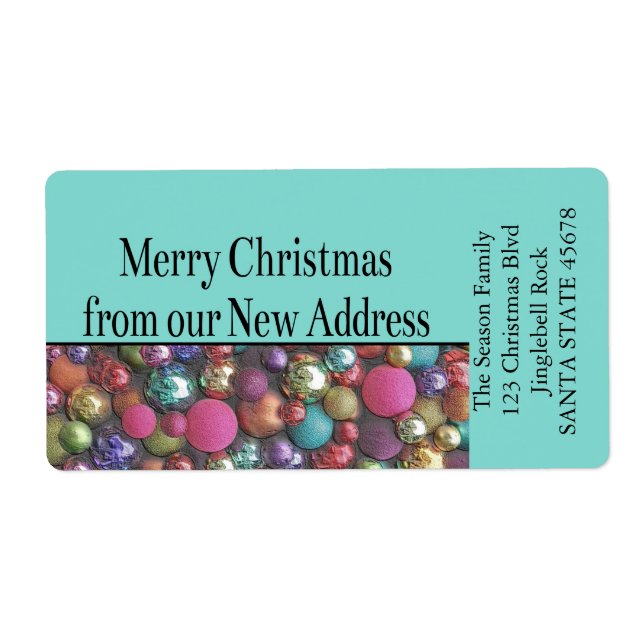 From our new Address Coloured ornaments (Front)