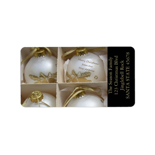 From our new Address Ornaments Label (Front)