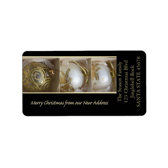From our new Address Ornaments Label (Front)