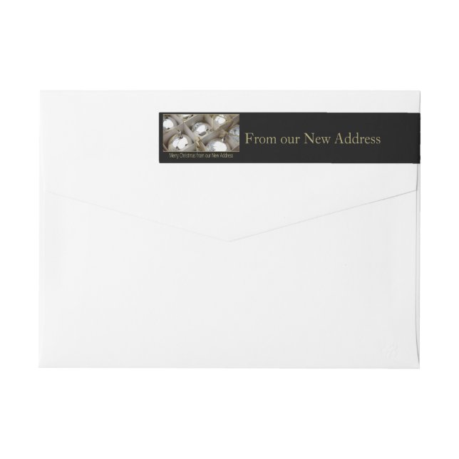 From our new Address Silver Ornaments Wrap Around Label (Back)