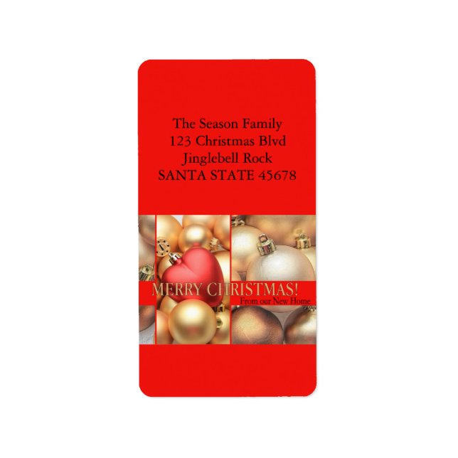 From our new Home golden ornaments Label (Front)
