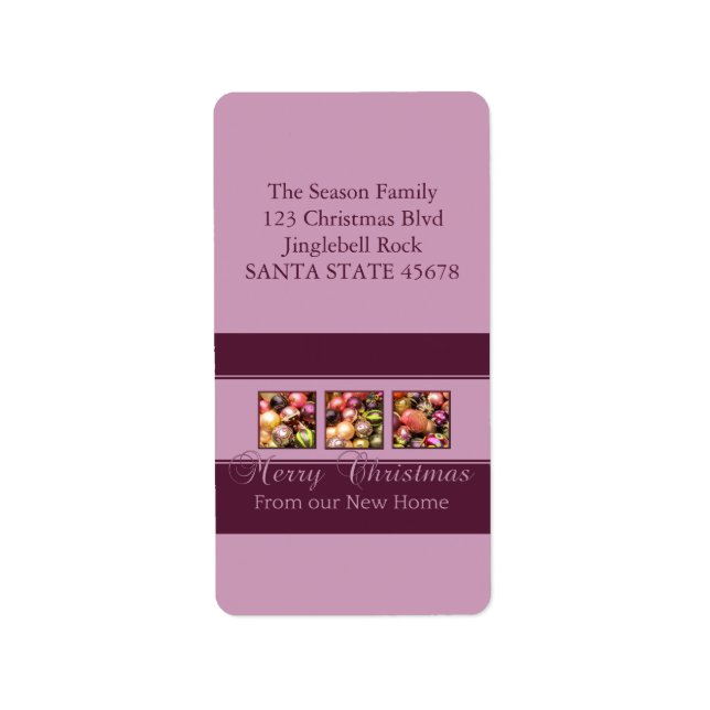 From our new Home pastel ornaments Label (Front)