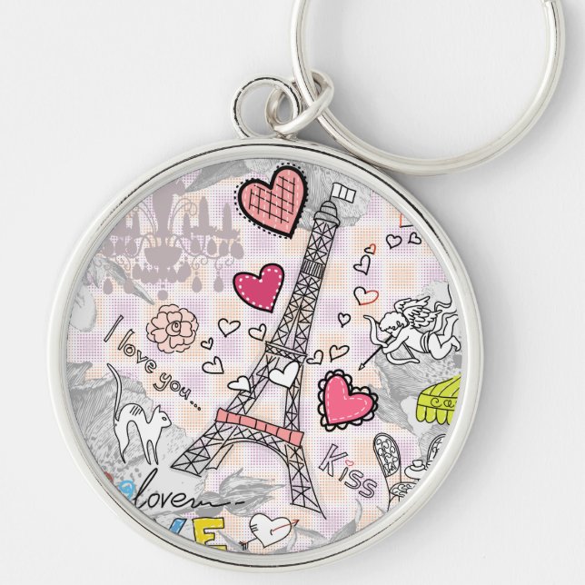 From Paris With Love Keychain (Front)