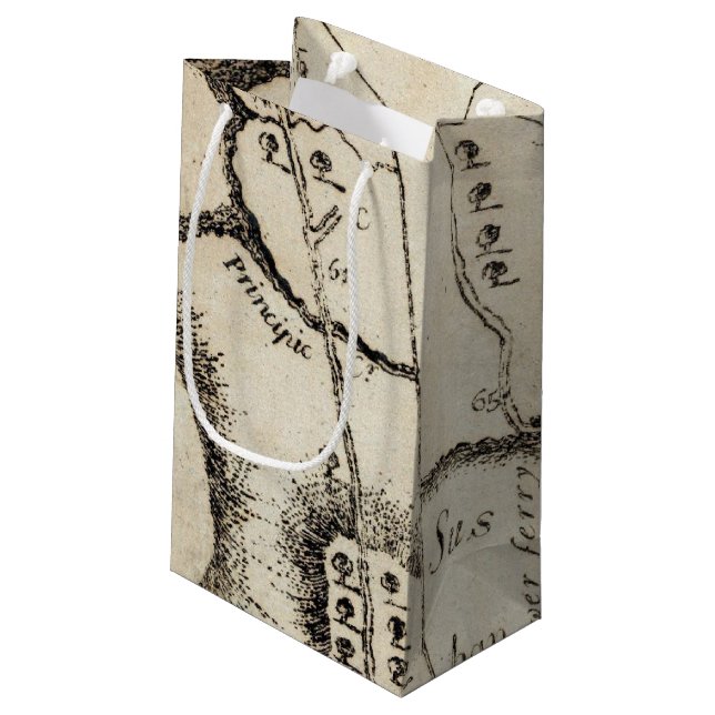From Philadelphia to Annapolis Md 56 Small Gift Bag (Back Angled)