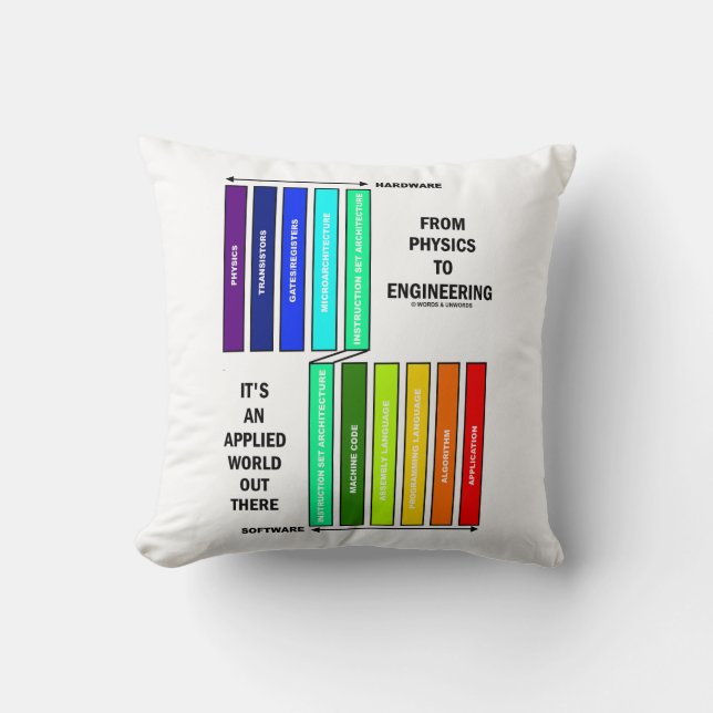 From Physics To Engineering It's An Applied World  Cushion (Front)