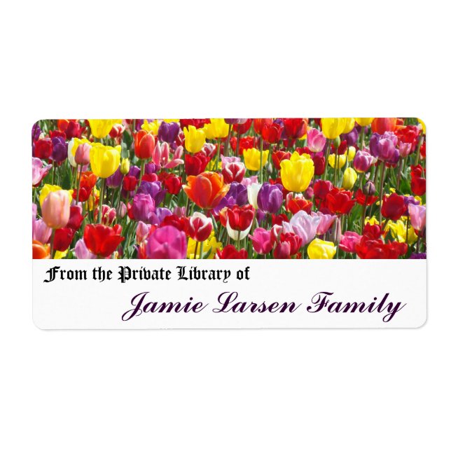 From Private Library of Book Labels Your Family (Front)