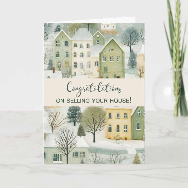 From Realtor to Client Winter Congratulations Card (Front)