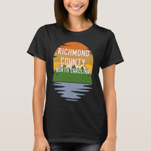From Richmond County North Carolina Vintage Sunset T-Shirt