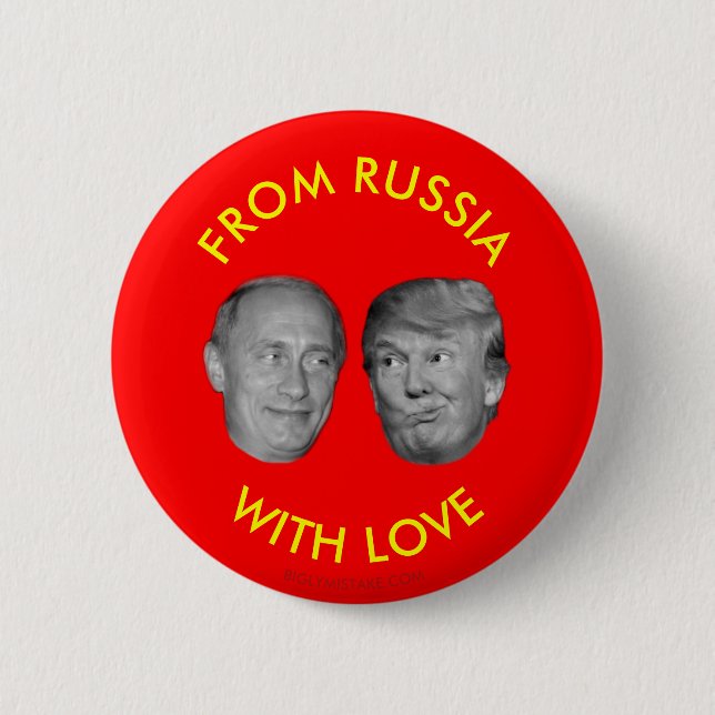 FROM RUSSIA WITH LOVE 6 CM ROUND BADGE (Front)
