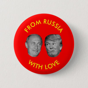 FROM RUSSIA WITH LOVE 6 CM ROUND BADGE