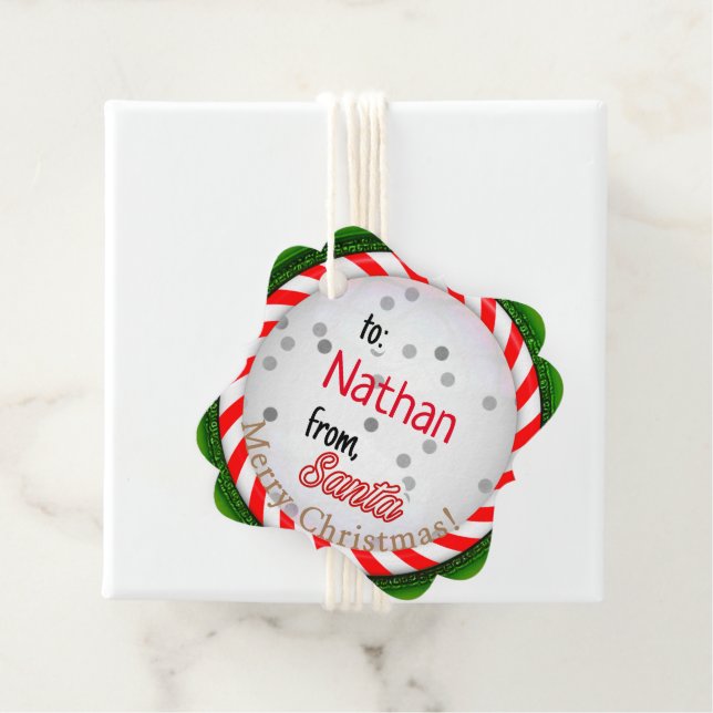 From Santa Christmas Favour Tags (In Situ)