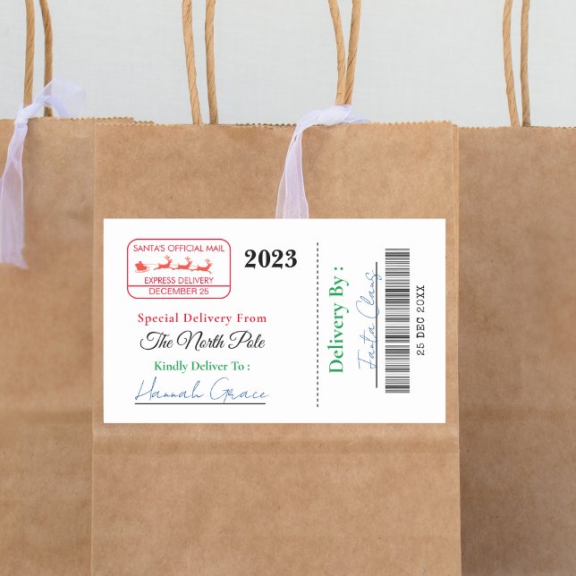 From Santa Christmas Gift Label Special Delivery (Creator Uploaded)