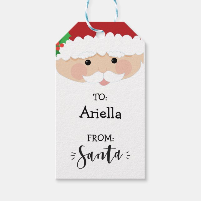 From Santa Christmas Gift Tag (Front)