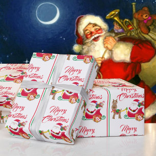 From Santa Claus Add Child's Name Christmas Wrapping Paper
