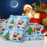 From Santa Claus Add Child's Name Snow Christmas Wrapping Paper<br><div class="desc">From Santa Claus Christmas Add Child's Name Snow Wrapping Paper</div>