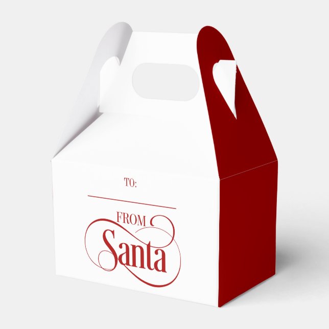 From Santa Claus Christmas Holiday Favour Box (Front Side)