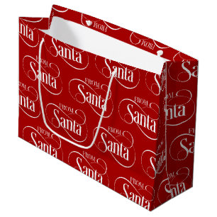 From Santa Claus Christmas Holiday Large Gift Bag