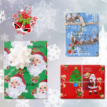 From Santa Claus Personalise Kids Names Christmas Wrapping Paper Sheet<br><div class="desc">From Santa Claus Personalise Kids Names or Same Name Christmas Wrapping Paper Sheets</div>