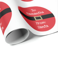 From Santa Clause Christmas red black gold