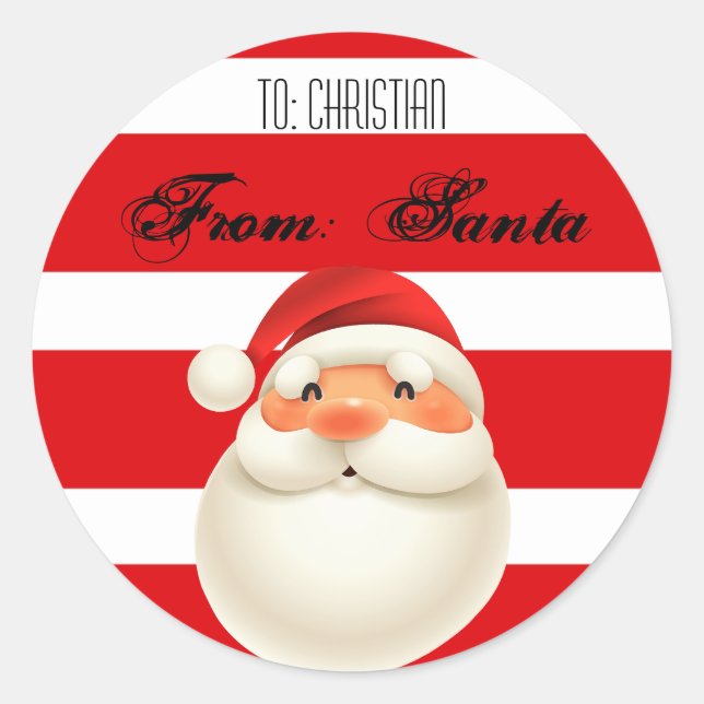 From Santa labels (Front)