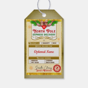 From Santa North Pole Express Naughty or Nice Gift Tags