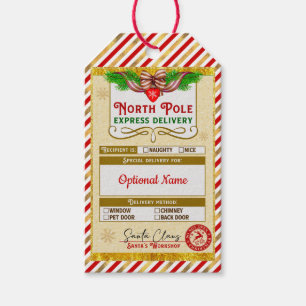 From Santa North Pole Express Naughty or Nice Gift Tags